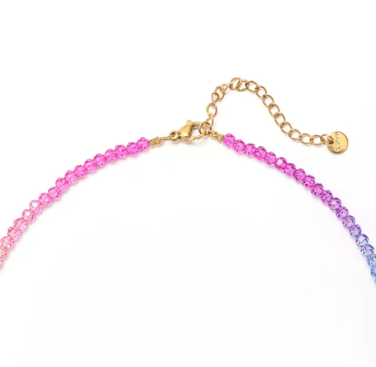 Rainbow crystal necklace