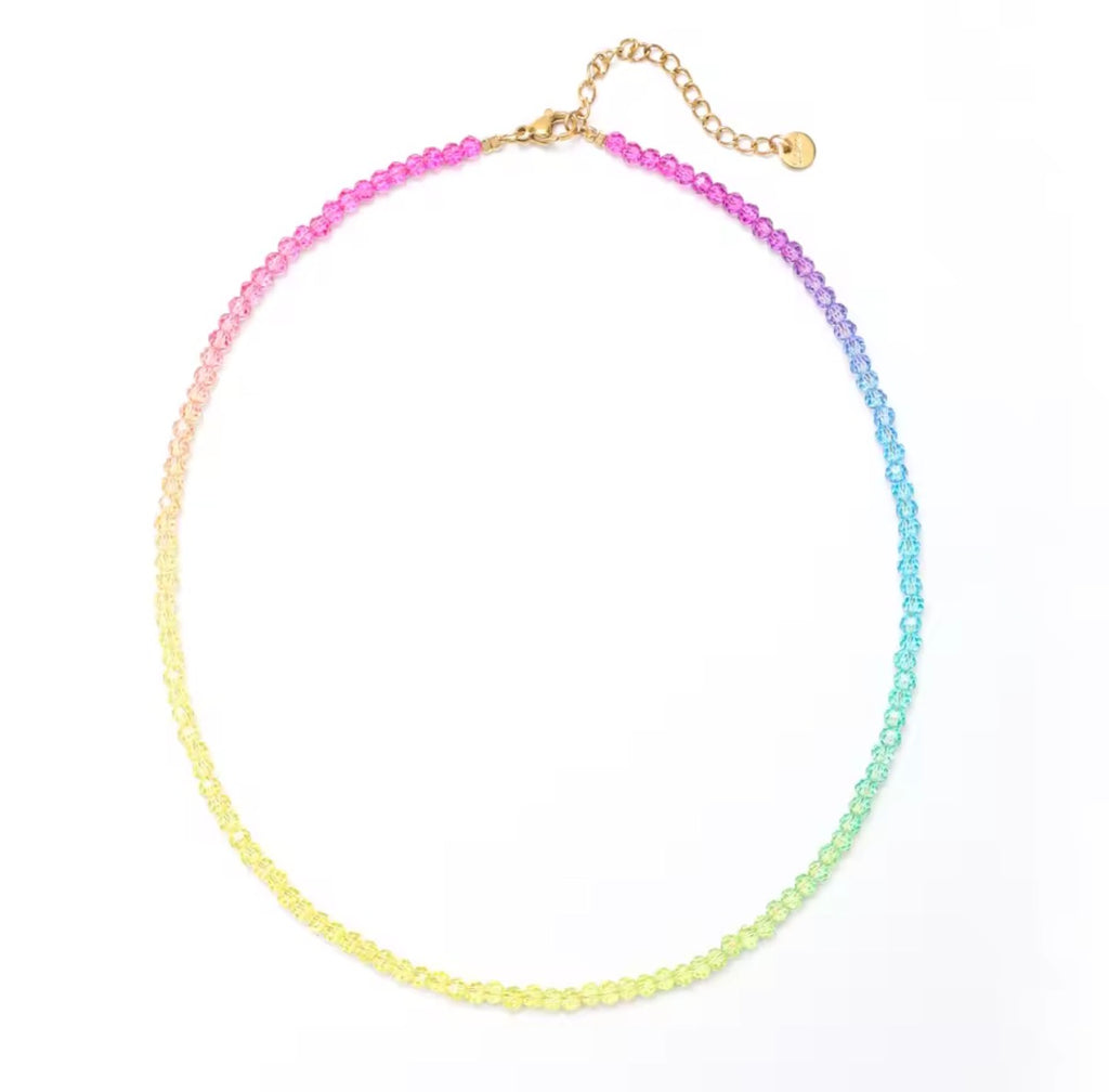 Rainbow crystal necklace