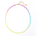 Rainbow crystal necklace