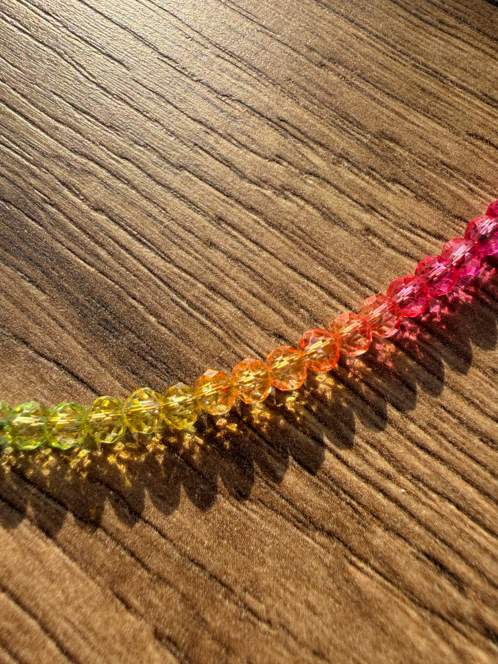 Rainbow crystal necklace